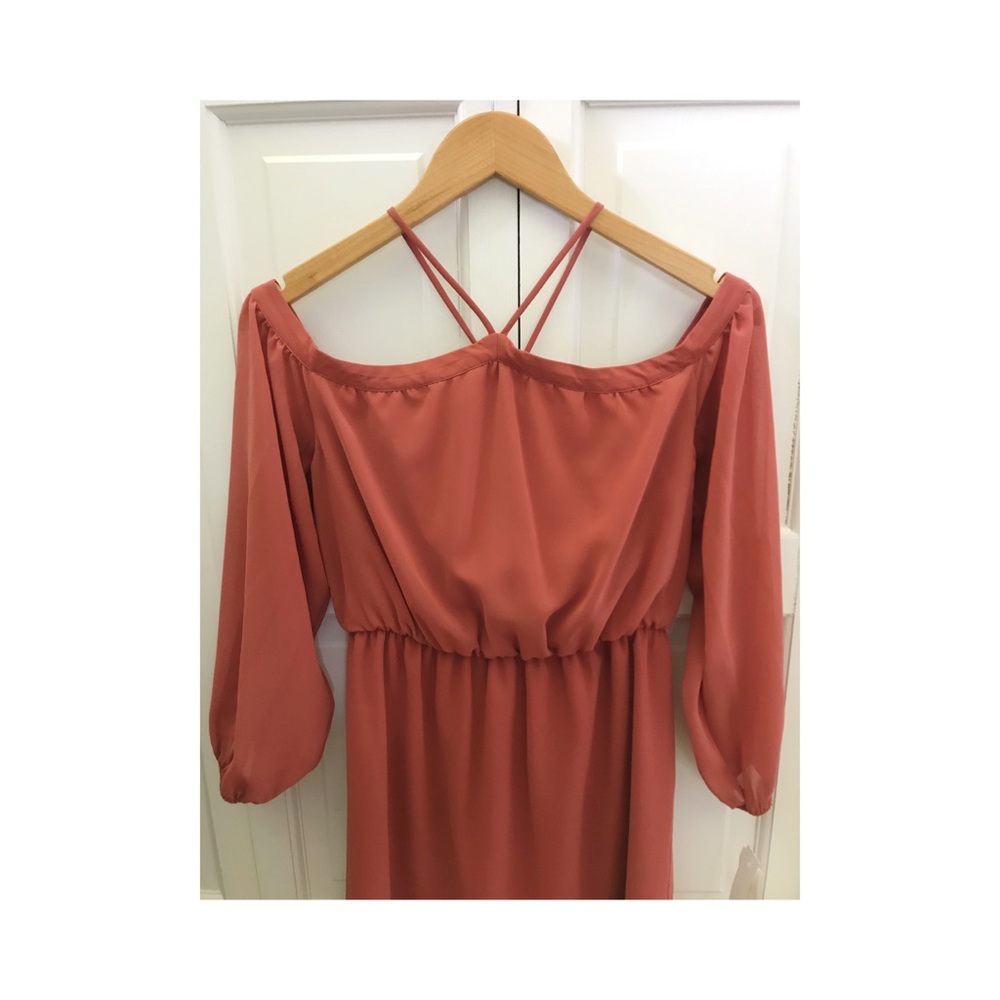 New Size XS• WAYF Auburn off the shoulder dress - Picture 4 of 7
